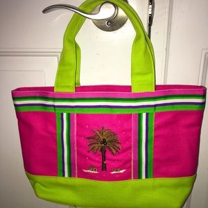 Small zippered bag with handle